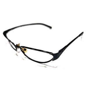 Arnette 3020 Tramp Very Sm Vintage Black Wrap Sunglasses Frame Italy No Lenses